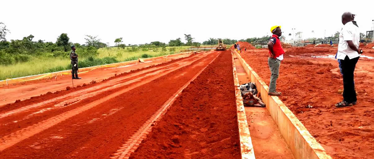 Soil and Site Preparation at Oben Gas Plant